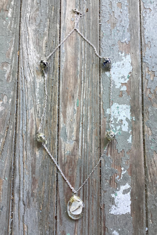 Vintage 1990s Marble Statement Necklace Selected by Cherry