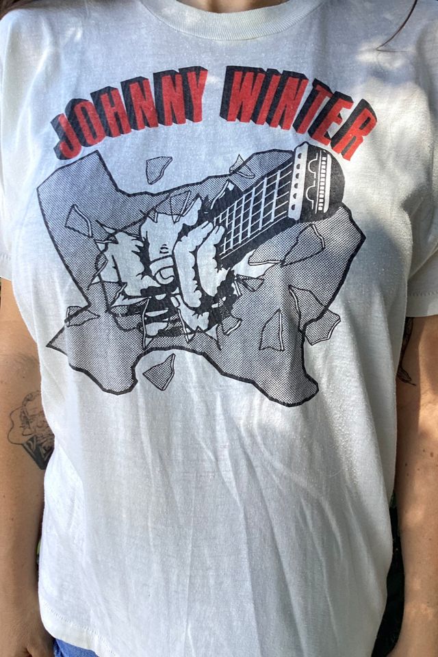 Vintage 1986 Johnny Winter Record Tee Selected by Cherry #2