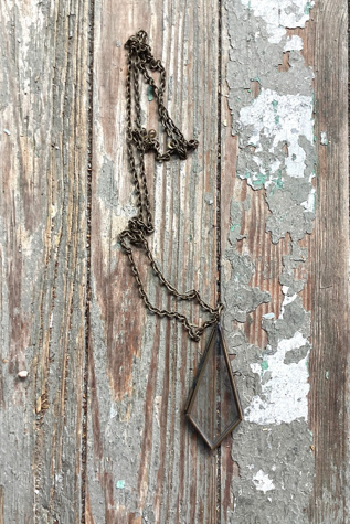 Vintage 1980s Windowpane Locket Necklace Selected by Cherry