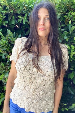 Vintage 1980s Crochet Top Selected by Cherry