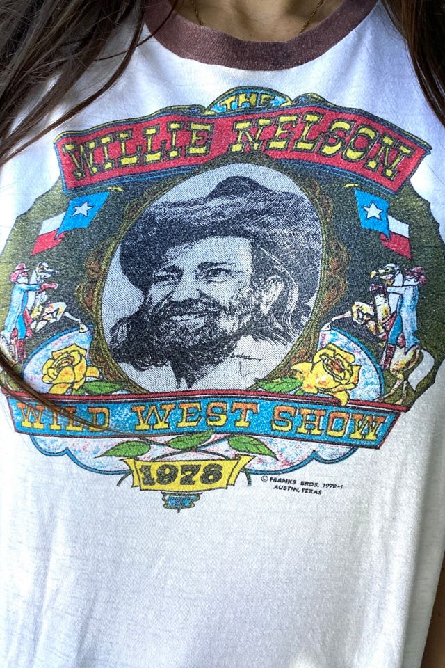 Vintage 1978 Willie Nelson Wild West Show Tour Tee Selected by Cherry #1