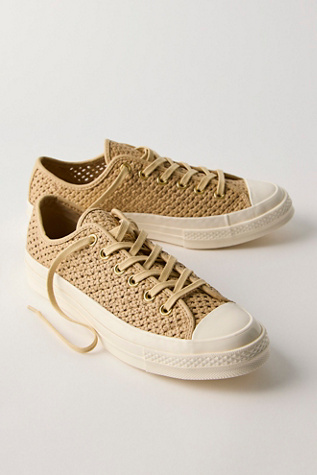 Converse Chuck 70 Woven Leather Low-Top Sneakers