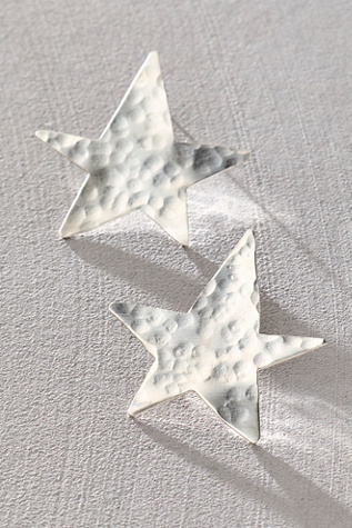 Laura Mar Star Stud Earrings at Free People in Silver