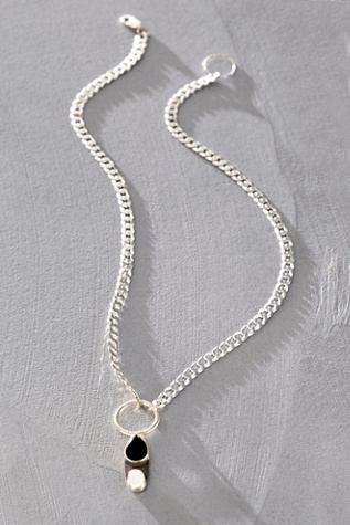 Laura Mar Opposites Attract Necklace at Free People in Black