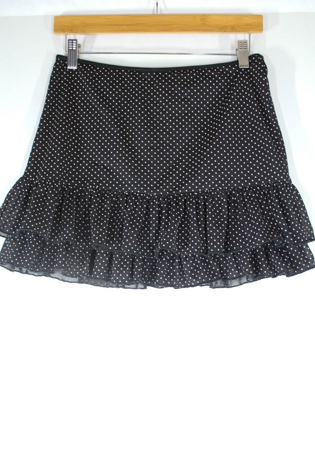 Y2K Polka Dot Ruffle Mini Skirt Selected By Moons + Junes Vintage #3