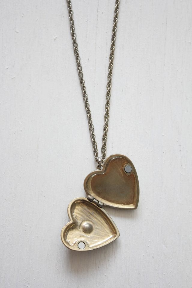 Vintage Edwardian Starburst Heart Locket Necklace Selected By Moons + Junes Vintage #1