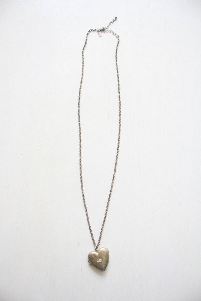 Vintage Edwardian Starburst Heart Locket Necklace Selected By Moons + Junes Vintage #3