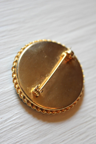 Женские броши Moons + Junes Vintage Italian Mosaic Floral Pin Selected, цвет: Разноцветный — фото 4