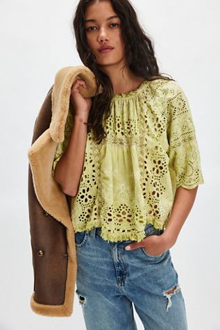 Magnolia Pearl Eyelet Gabriella Blouse
