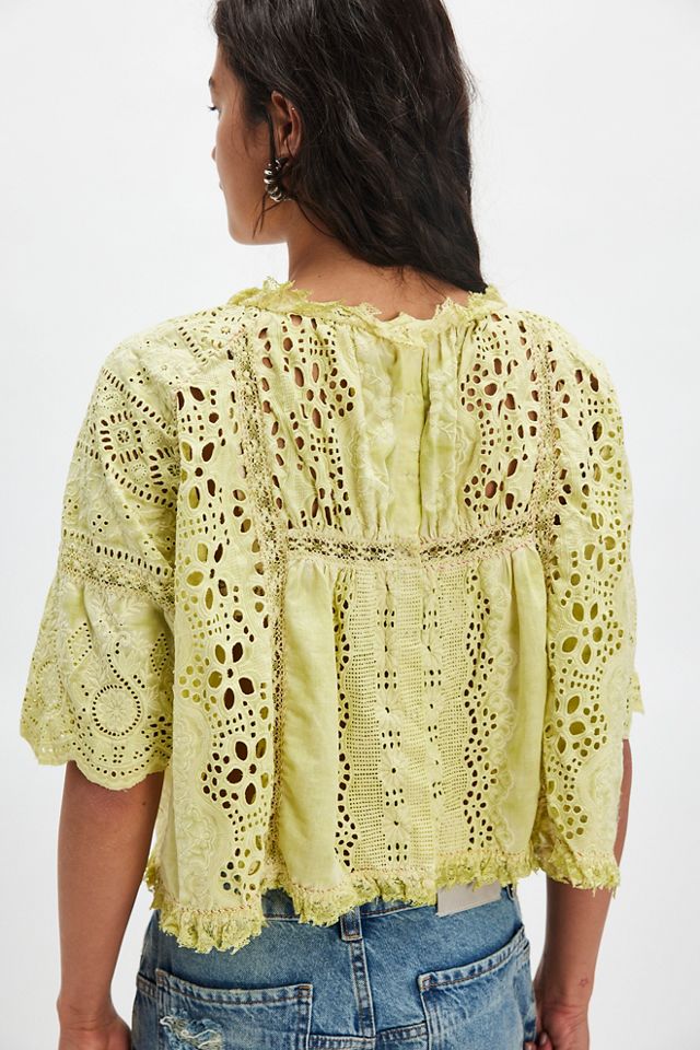 Magnolia Pearl Eyelet Gabriella Blouse #1