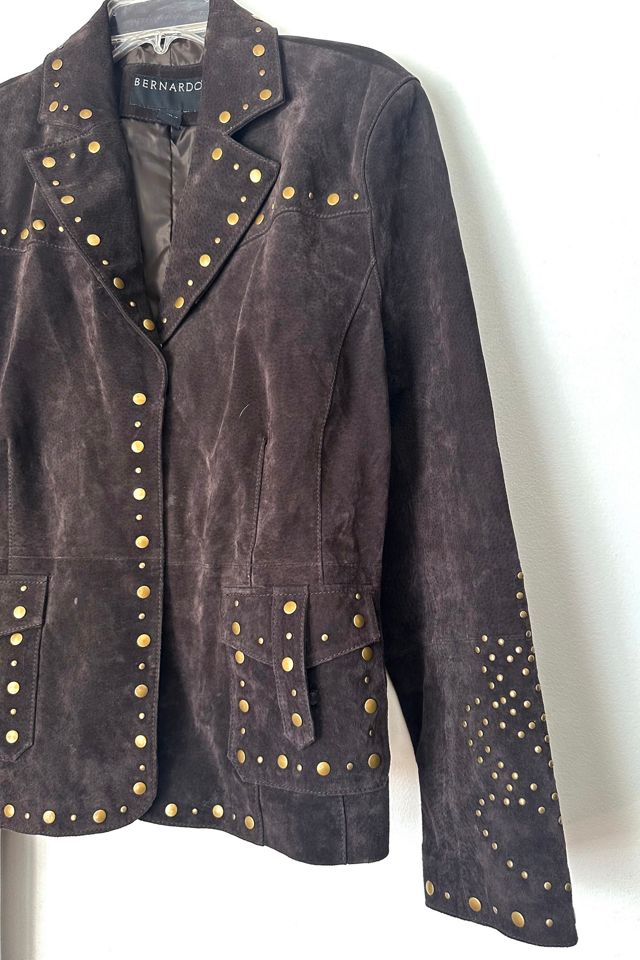 Vintage Y2K Studded Suede Jacket Selected by Grievous Angle Vintage #2