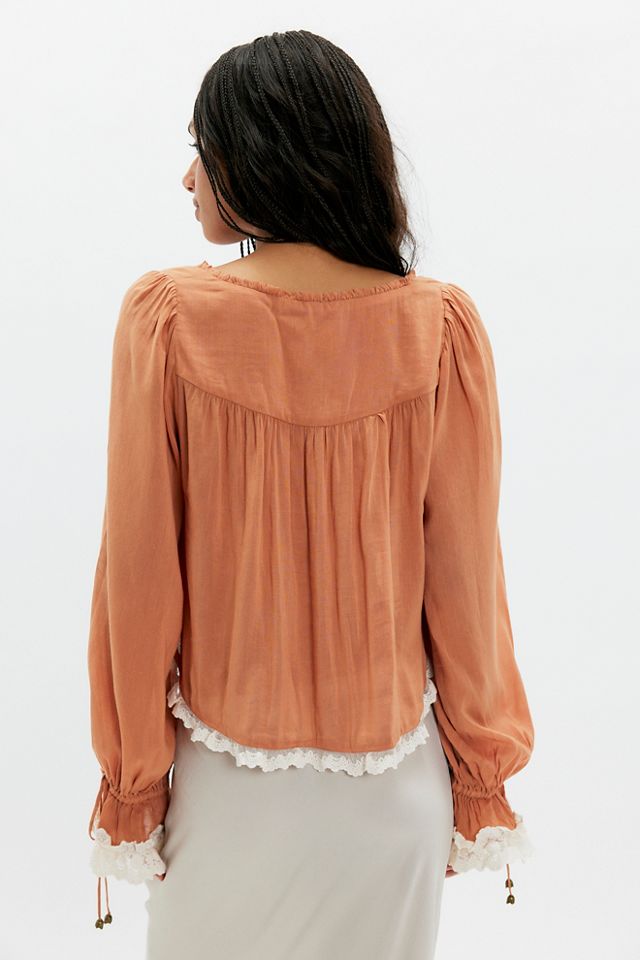 Spell Poison Peach Blouse #1