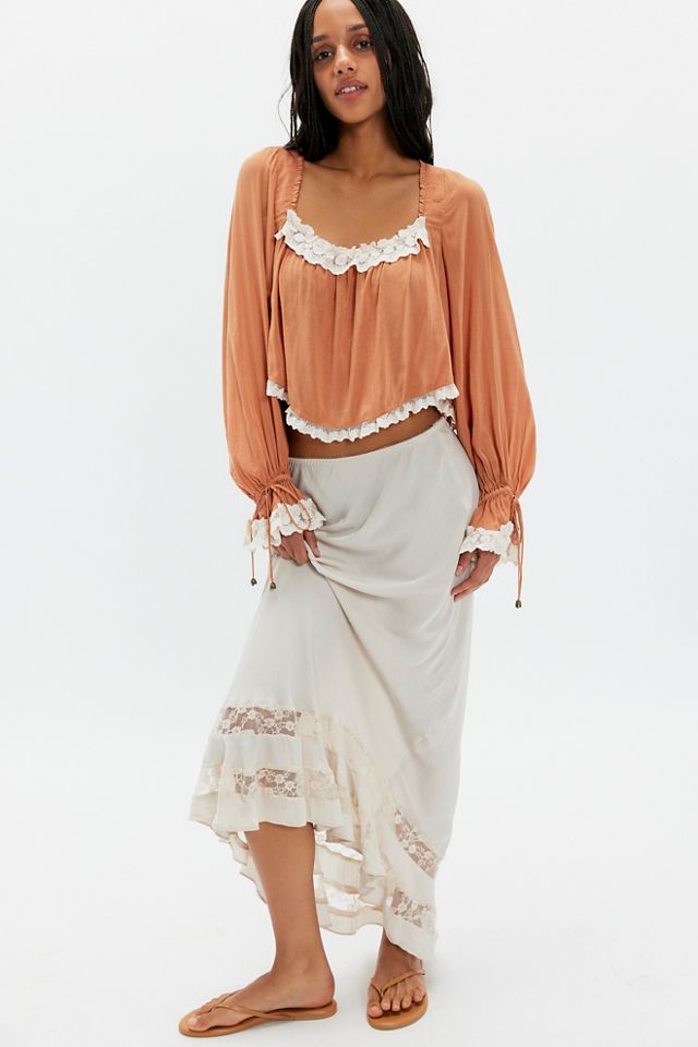 Spell Poison Peach Blouse #2