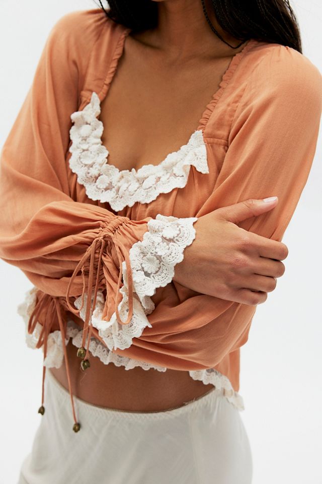 Spell Poison Peach Blouse #3