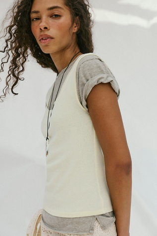 We The Free Tinsley Twofer Short Sleeve Top