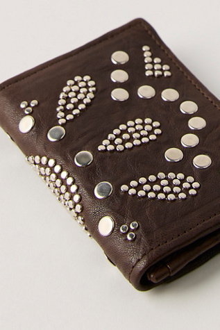 Женский кошелёк Christiansen Studded Wallet, цвет: Шоколадный — фото 3