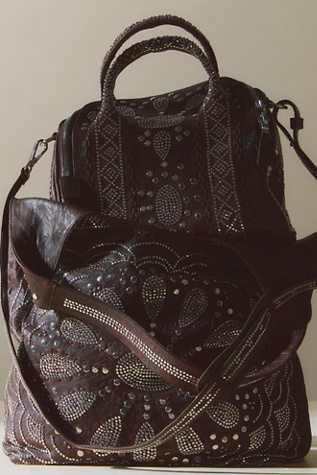 Christiansen Studded Bowler Bag at Free People in Brown