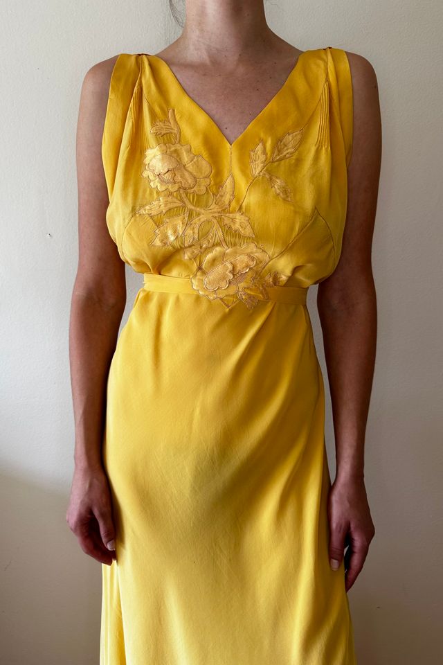 Marigold Vintage 1930s Award Show Worthy Bias Gown Selected by Picky Jane #2