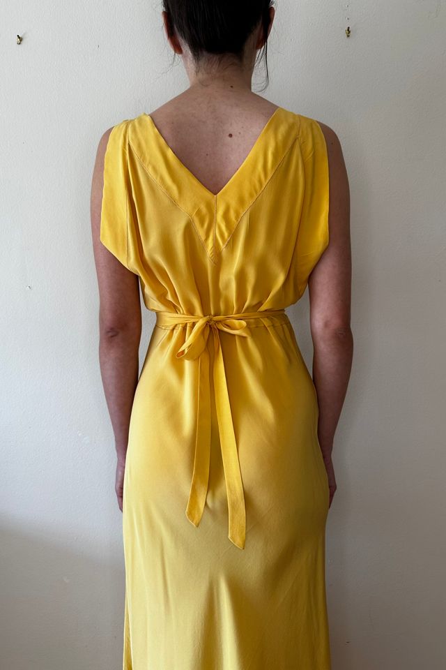 Marigold Vintage 1930s Award Show Worthy Bias Gown Selected by Picky Jane #3