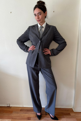 Vintage 1990’s Georgiou Grey Ladies Suit Selected by Picky Jane