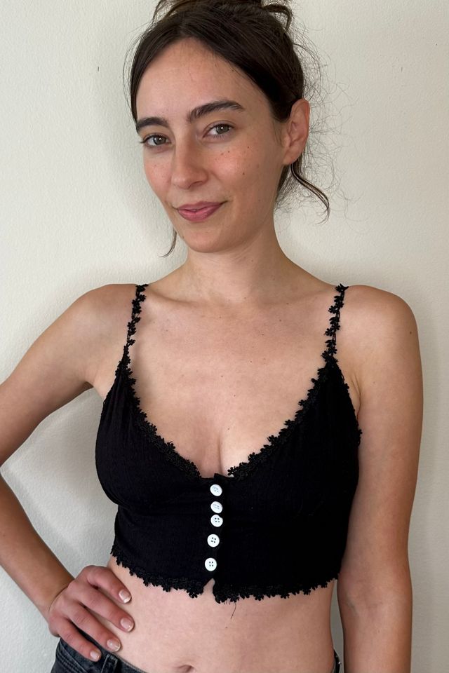 Black Crop Woven Cotton Top Selected by Picky Jane #3