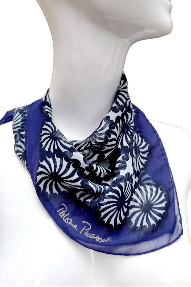 Paloma Picasso Vintage Silk Scarf Selected by Garbage Soup #1