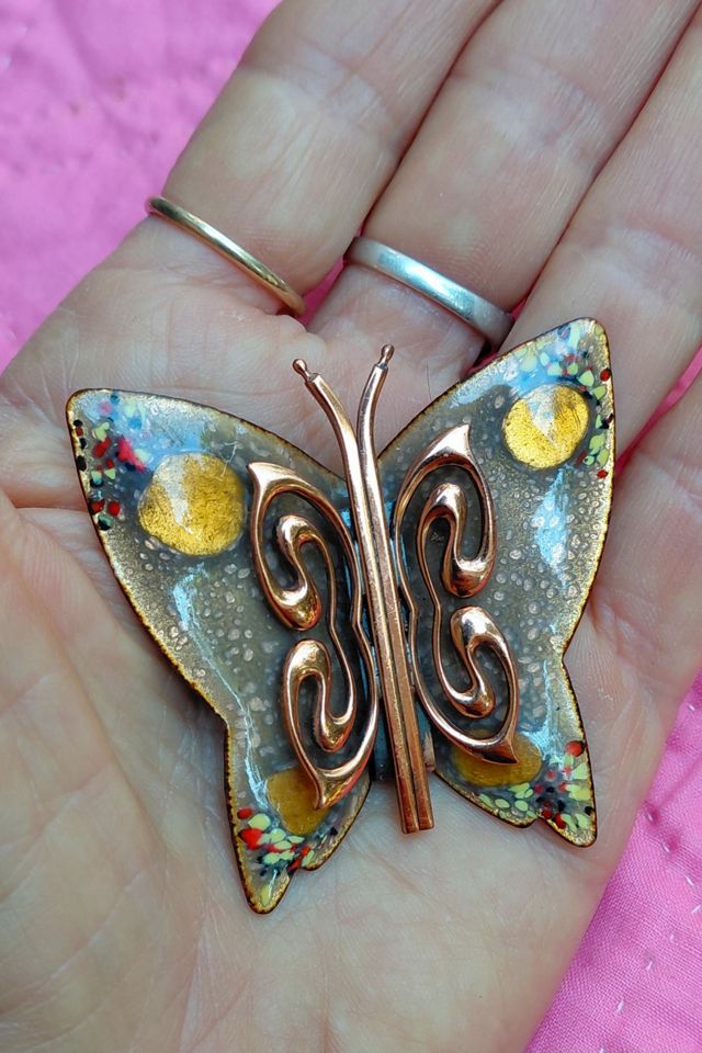 Matisse Enameled Copper Butterfly Selected by Garbage Soup #1