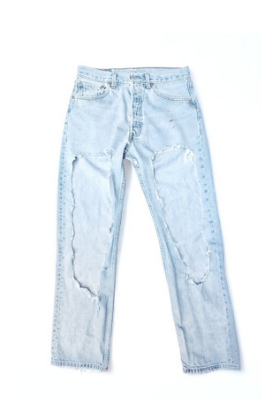 Levi's 501 Ripped Distressed Jeans Selected by Garbage Soup