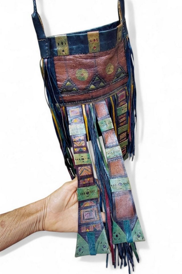 Vintage Moroccan Handmade Leather Bag Selected by Garbage Soup #1