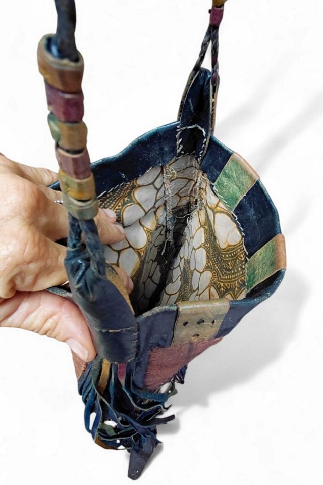 Vintage Moroccan Handmade Leather Bag Selected by Garbage Soup #3