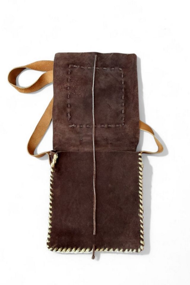 Vintage Handpainted Suede Bag Selected by Garbage Soup #2