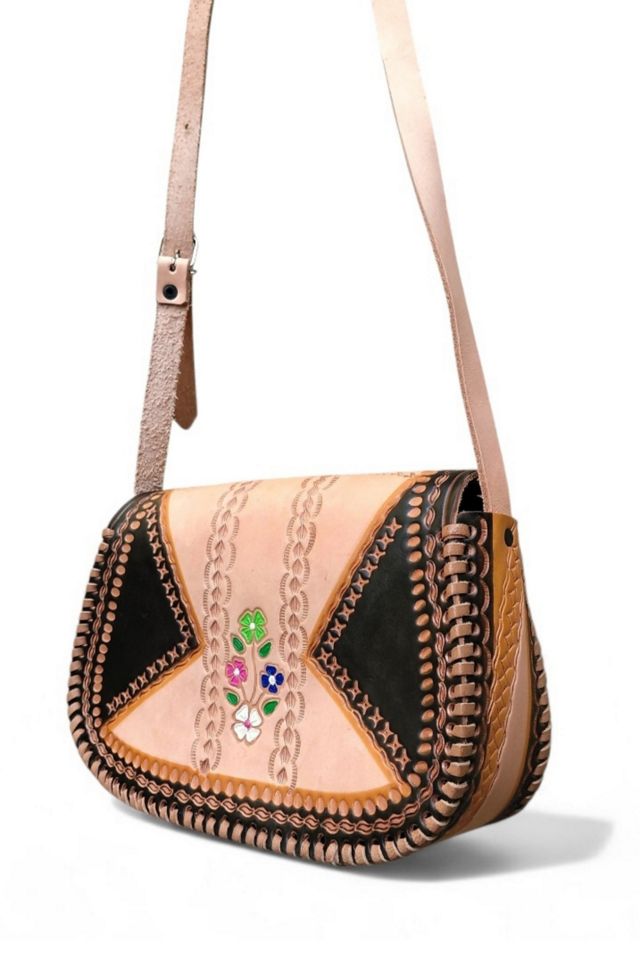 Hand Tooled Mexican Leather Bag Selected by Garbage Soup #1