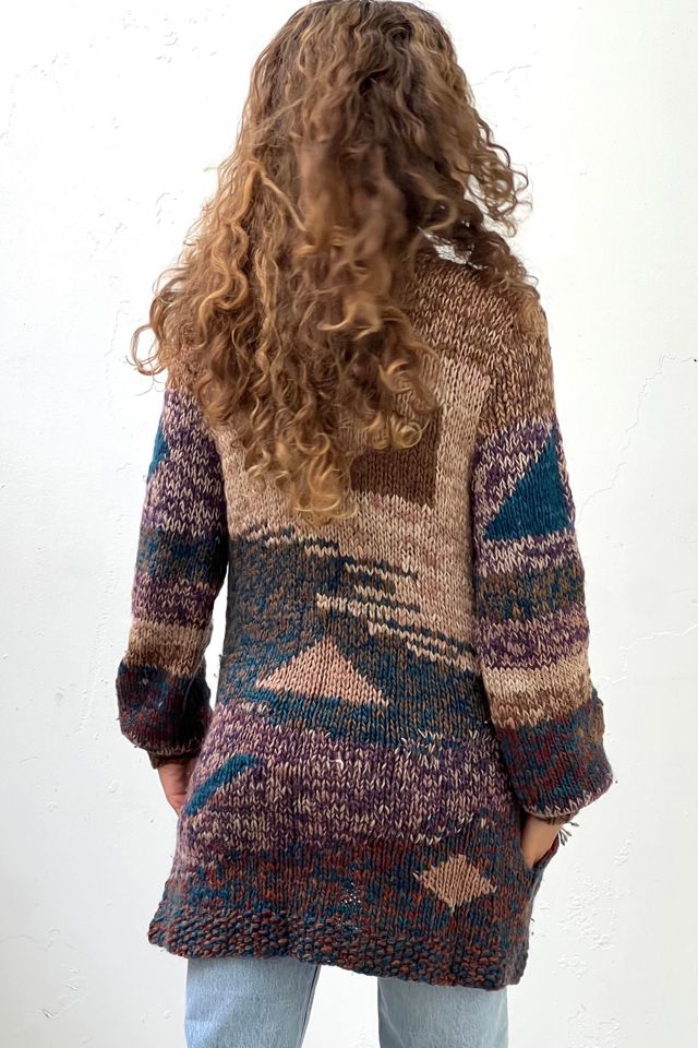 Vintage Hand MadeWool Sweater Coat Selected by Anna Corinna #1