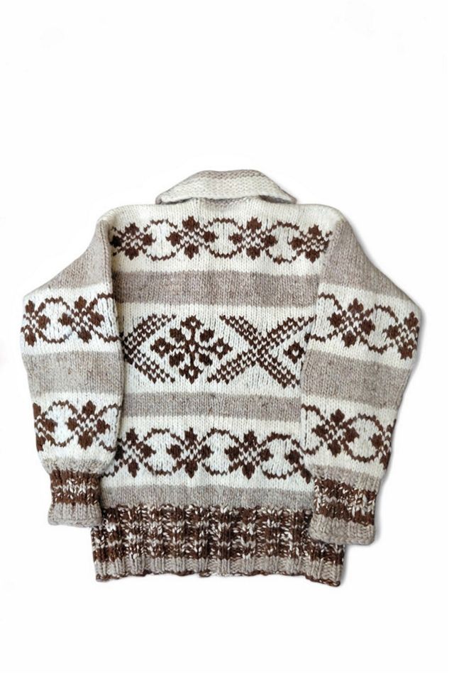 Handknit Chunky Cowichan Sweater Selected by Garbage Soup #1