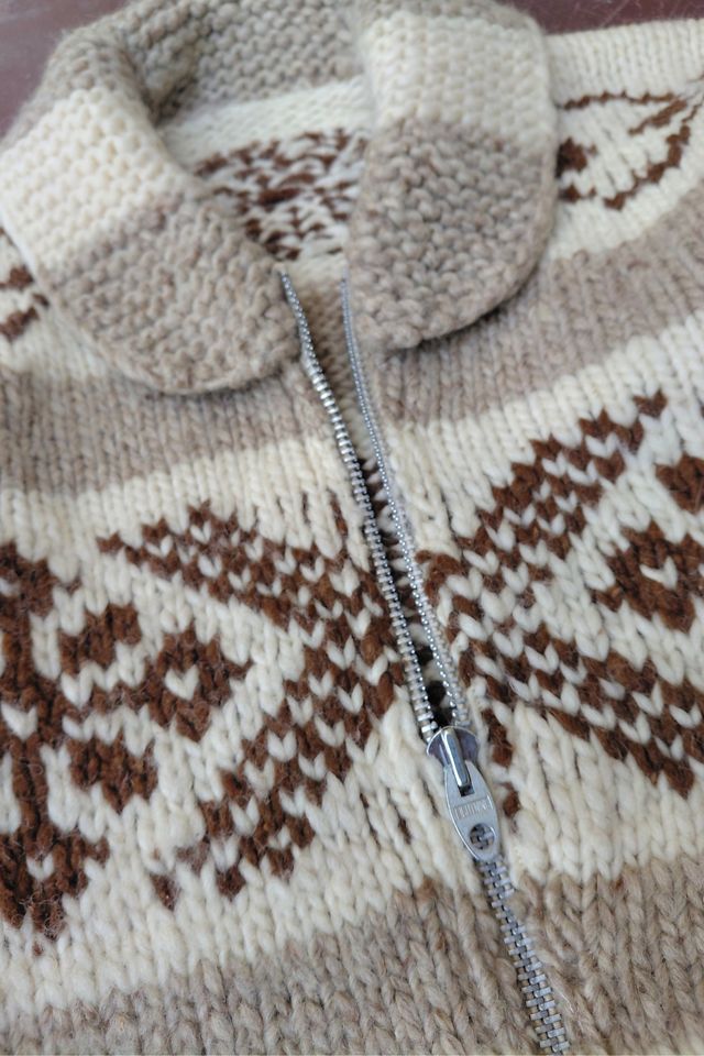 Handknit Chunky Cowichan Sweater Selected by Garbage Soup #2