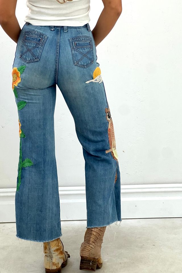 Vintage Embroidered Flare Jeans Selected by Anna Corinna #1