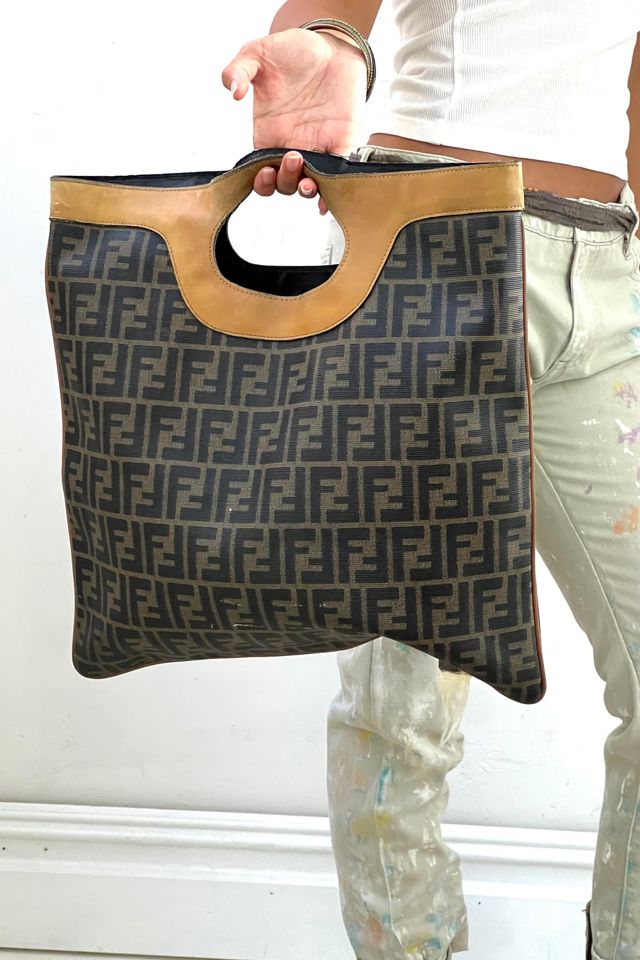 Vintage Fendi Handheld Shabby Tote Bag Selected by Anna Corinna #2