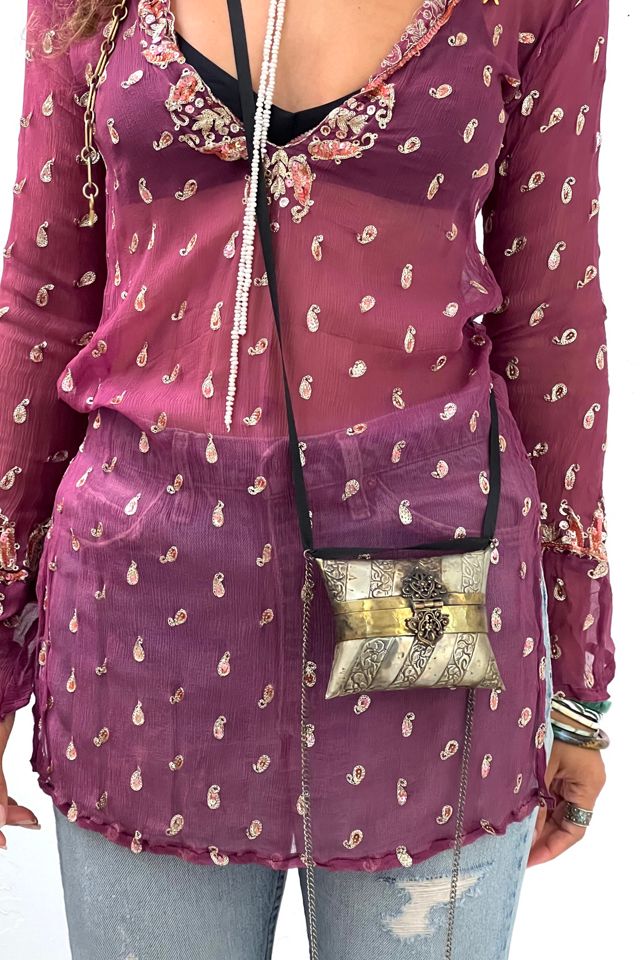 Vintage Brass Demi Bag Selected by Anna Corinna #2