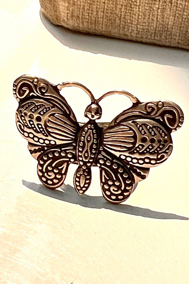 Vintage Sterling Silver Butterfly Ring  Selected by Anna Corinna #1