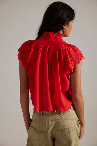 Женская блузка FP One Sigrid Blouse, цвет: Красный — фото 2