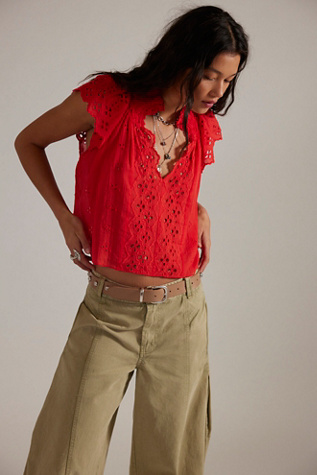 Женская блузка FP One Sigrid Blouse, цвет: Красный — фото 4