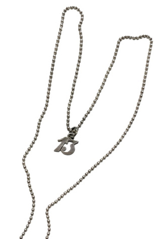 Vintage Sterling Silver Lucky “13” Necklace Selected by Lux Revival