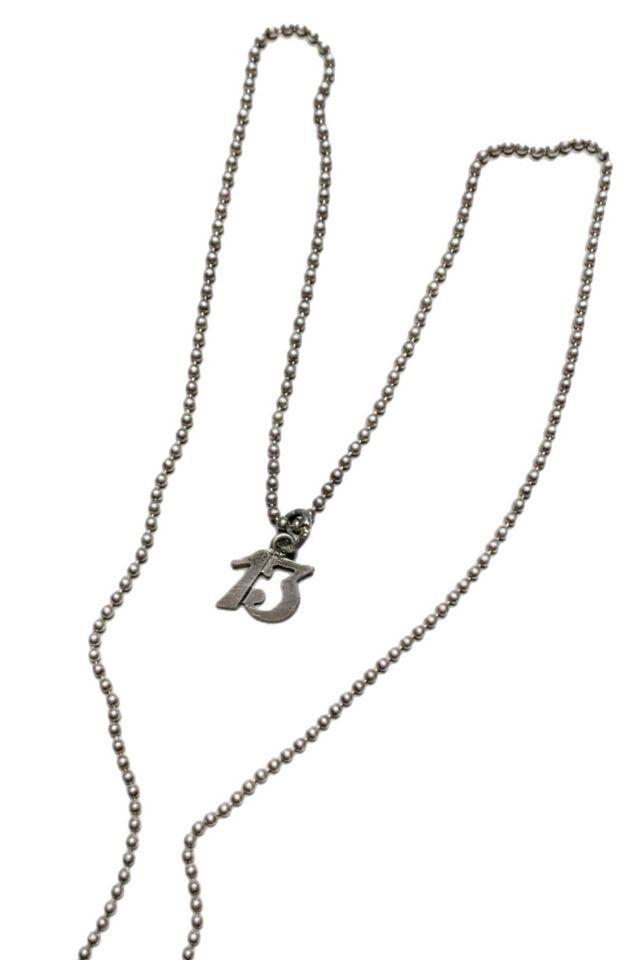 Vintage Sterling Silver Lucky “13” Necklace Selected by Lux Revival