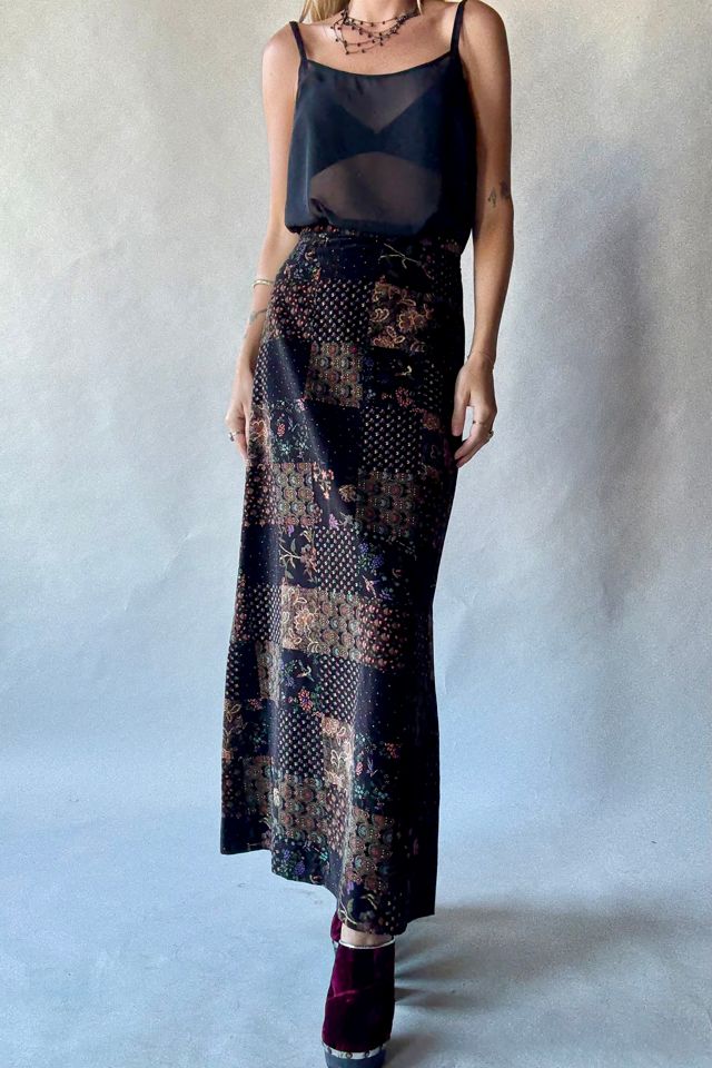 70's Velvet Maxi Skirt Selected by Wax Plant #2