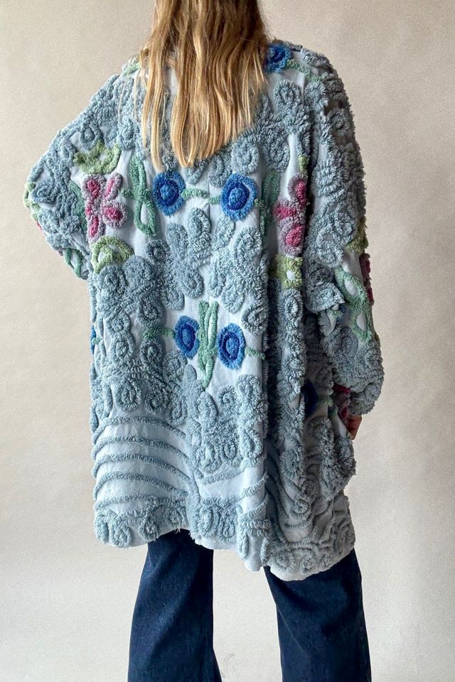 Chenille Open Front Coat Selected by Wax Plant #1