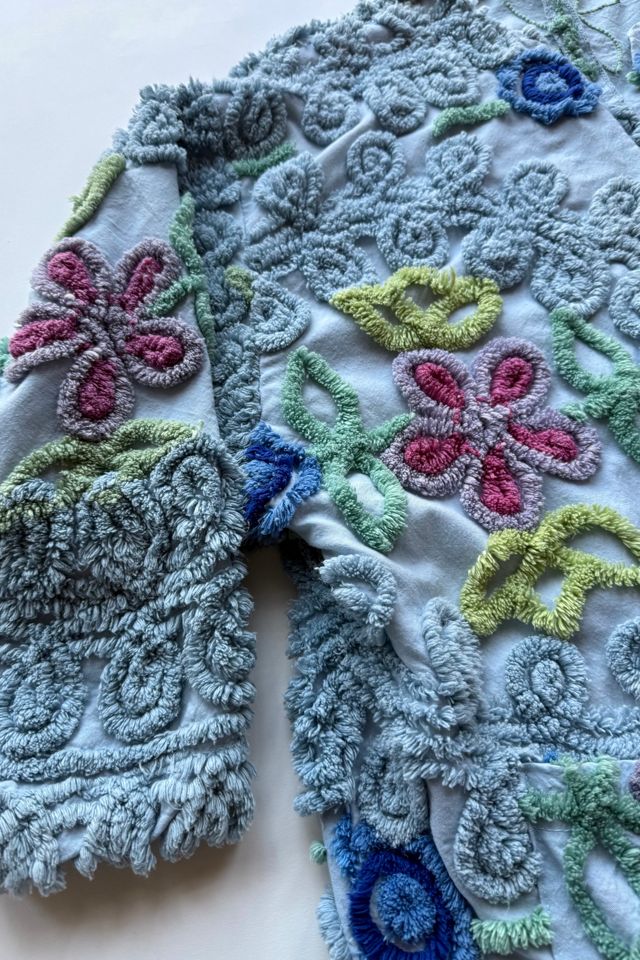 Chenille Open Front Coat Selected by Wax Plant #2