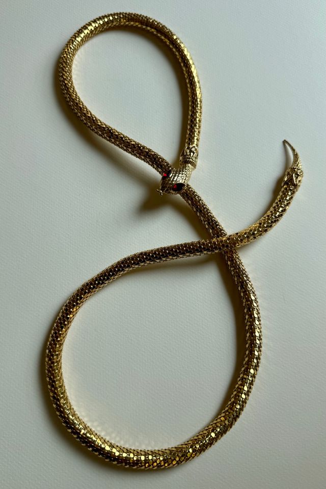 Vintage Gold Snake Belt Necklace Selected by Wax Plant #1