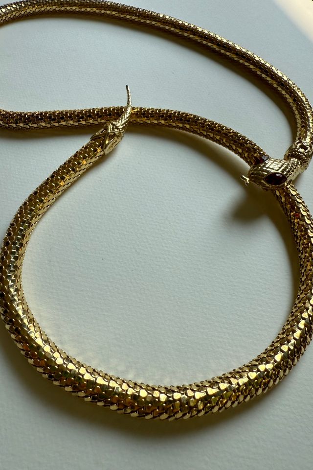 Vintage Gold Snake Belt Necklace Selected by Wax Plant #2