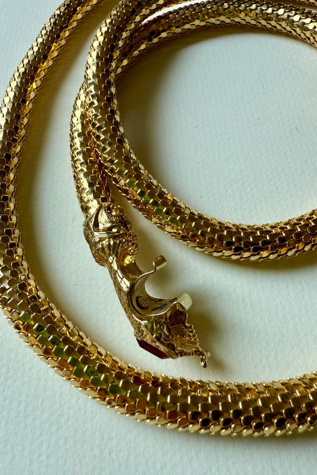 Vintage Gold Snake Belt Necklace Selected by Wax Plant #3