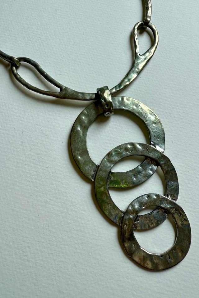 Hammered Silver Necklace Selected by Wax Plant #2